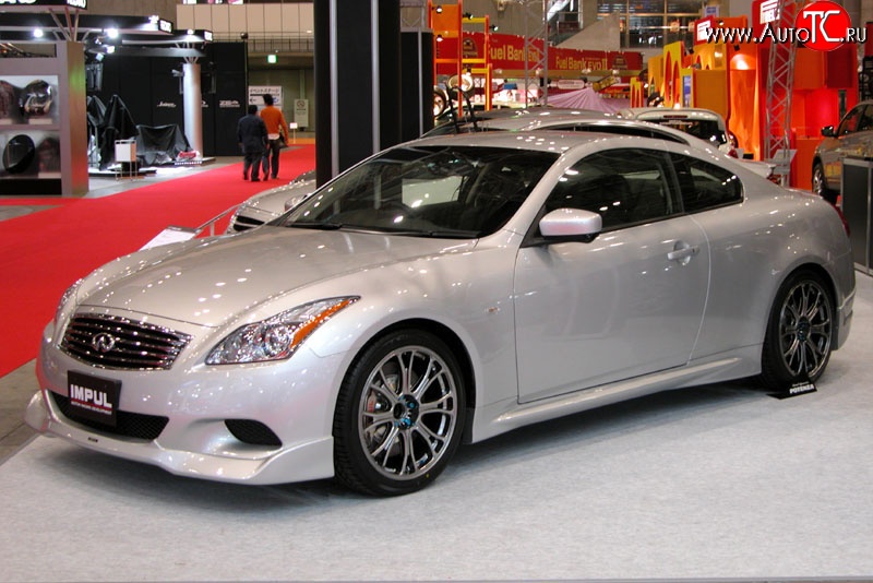 24 999 р. Комплект порогов Impul INFINITI G37 V36 седан рестайлинг (2008-2014) (Неокрашенные)  с доставкой в г. Калуга