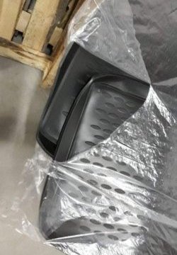 2 349 р. Комплект ковриков в багажник Element (полиуретан, 2 шт.)  INFINITI QX56 (2004-2010) (черный)  с доставкой в г. Калуга. Увеличить фотографию 3