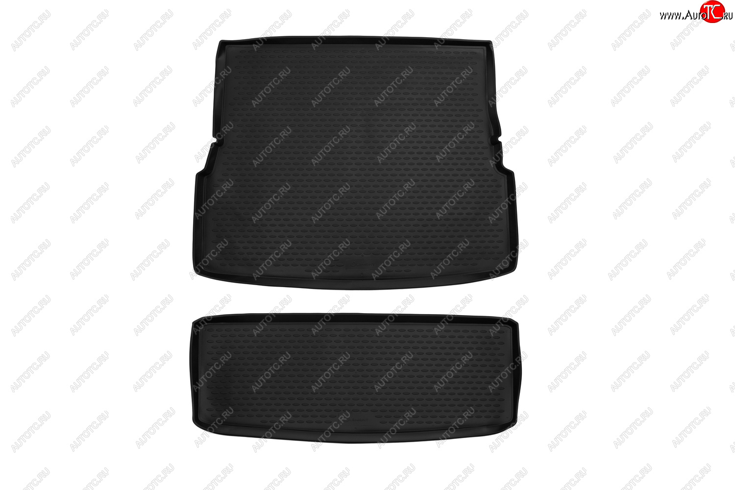 2 349 р. Комплект ковриков в багажник Element (полиуретан, 2 шт.)  INFINITI QX56 (2004-2010) (черный)  с доставкой в г. Калуга