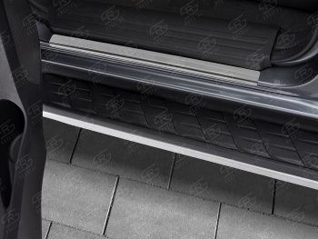999 р. Пороги накладки Russtal  Isuzu D-Max  RT85,TFR DoubleCab (2015-2021) (Нержавейка полированная)  с доставкой в г. Калуга. Увеличить фотографию 3