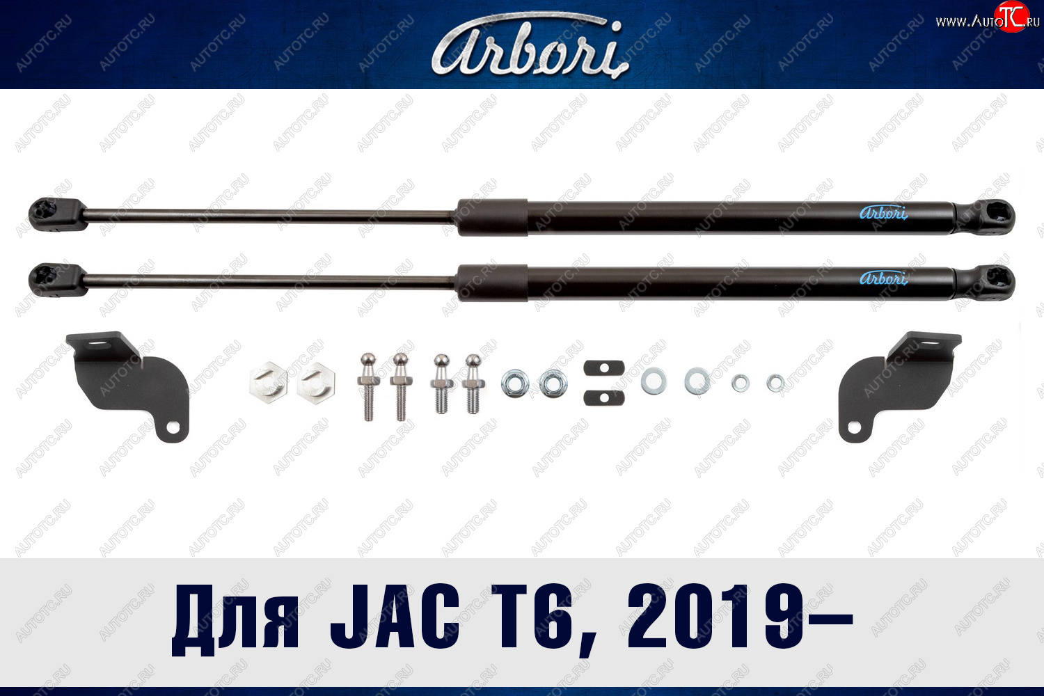 2 779 р. Упоры капота Arbori  JAC T6 (2018-2024)  с доставкой в г. Калуга