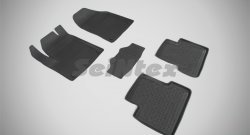 Износостойкие коврики в салон с высоким бортом SeiNtex Premium 4 шт. (резина) Jeep Cherokee KL дорестайлинг (2014-2017)