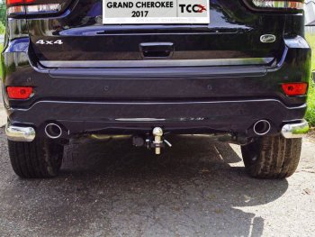 16 899 р. Фаркоп (тягово-сцепное устройство) TCC (усиленный)  Jeep Grand Cherokee  WK2 (2018-2024) (Оцинкованный, шар E - нержавейка)  с доставкой в г. Калуга. Увеличить фотографию 1