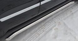 15 799 р. Защита порогов из круглой трубы с загнутыми краями диаметром 63 мм Russtal  Jeep Grand Cherokee  WK2 (2010-2013)  с доставкой в г. Калуга. Увеличить фотографию 2