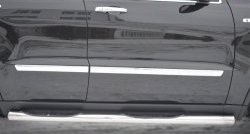 19 799 р. Защита порогов с пластиковыми вставками для ног из круглой трубы диаметром 76 мм Russtal  Jeep Grand Cherokee  WK2 (2010-2013) (Защита порогов с со скосами на торцах (вариант 1))  с доставкой в г. Калуга. Увеличить фотографию 6