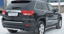 12 499 р. Одинарная защита заднего бампера из трубы диаметром 63 мм Russtal  Jeep Grand Cherokee  WK2 (2010-2013)  с доставкой в г. Калуга. Увеличить фотографию 3