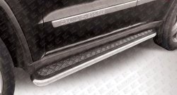 14 999 р. Защита порогов из трубы с листом d57 Slitkoff (усиленная)  Jeep Grand Cherokee  WK2 (2010-2013) (Нержавейка, Полированная)  с доставкой в г. Калуга. Увеличить фотографию 1