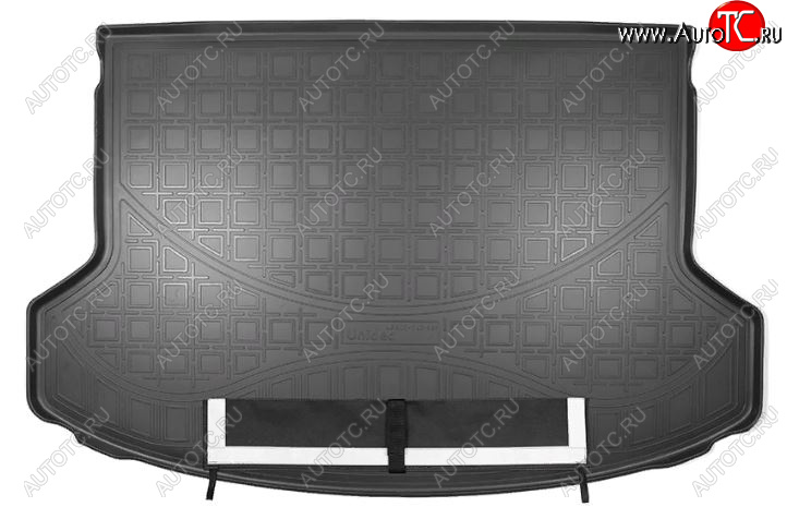 2 799 р. Коврик багажника Norplast (без сабвуфера)  KIA Seltos (2019-2024) (Черный, с погрузочным ковриком (фартуком))  с доставкой в г. Калуга