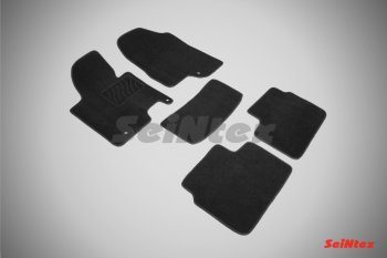 2 399 р. Комплект ворсовых ковриков в салон LUX Seintex  KIA Ceed  1 ED (2010-2012) (Чёрный)  с доставкой в г. Калуга. Увеличить фотографию 1
