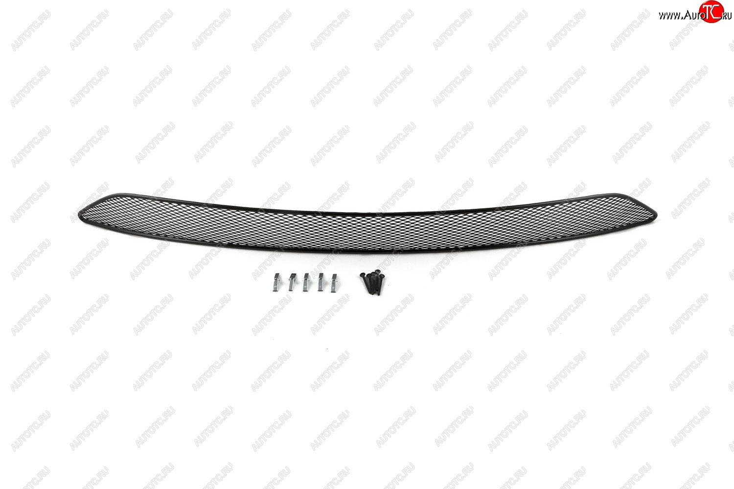469 р. Сетка на бампер внешняя Arbori KIA Cerato 3 YD дорестайлинг седан (2013-2016) (Черная 15 мм)  с доставкой в г. Калуга