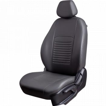 Чехлы сидений (Илана+Орегон, 60/40 2Г) Турин KIA Cerato 2 TD седан (2008-2013)  (серый/серый)