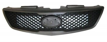 3 599 р. Решётка радиатора SAT (черная, пр-во Тайвань) KIA Forte хэтчбек (2008-2013) (Неокрашенная)  с доставкой в г. Калуга. Увеличить фотографию 1