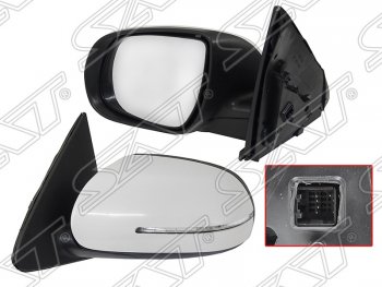 Боковое левое зеркало заднего вида (левое, поворот, 5 контактов) KIA Forte седан (2008-2013)