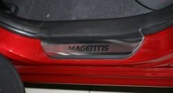 2 159 р. Комплект накладок на порожки автомобиля Novline  KIA Magentis (2005-2010)  с доставкой в г. Калуга. Увеличить фотографию 1