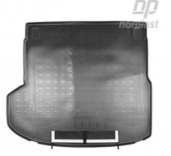 2 969 р. Коврик багажника Norplast (с рельсами)  KIA ProCeed  3 CD универсал (2018-2024) (Черный, с погрузочным ковриком (фартуком))  с доставкой в г. Калуга. Увеличить фотографию 1