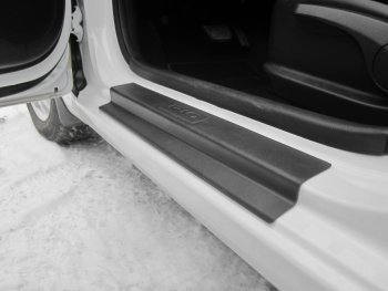 1 329 р. Пороги накладки дверей Petroil Tuning KIA Rio 3 QB рестайлинг седан (2015-2017)  с доставкой в г. Калуга. Увеличить фотографию 3