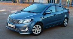 3 799 р. Накладки на передний бампер BS KIA Rio 3 QB дорестайлингхэтчбек5дв. (2011-2015) (Неокрашенная)  с доставкой в г. Калуга. Увеличить фотографию 2