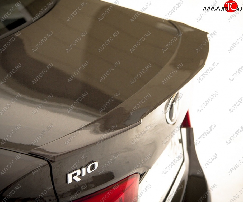 5 999 р. Лип спойлер BS KIA Rio 3 QB дорестайлинг седан (2011-2015) (Неокрашенный)  с доставкой в г. Калуга