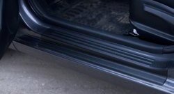 2 259 р. Накладки на порожки автомобиля RA v2 KIA Rio 3 QB рестайлинг седан (2015-2017)  с доставкой в г. Калуга. Увеличить фотографию 1