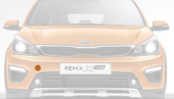 177 р. Заглушка буксировочного отверстия бампера Оригинал KIA Rio X-line (2017-2021) (Неокрашенная)  с доставкой в г. Калуга. Увеличить фотографию 1