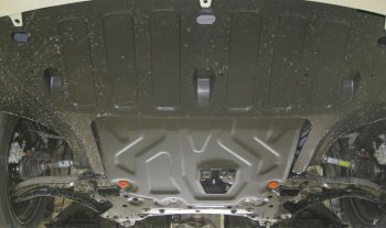 3 079 р. Защита картера двигателя и КПП (установка под пыльник) ALFECO  Hyundai Solaris  2 (2017-2022), KIA Rio ( 4 FB,  X-line) (2016-2024) (Сталь 2 мм)  с доставкой в г. Калуга. Увеличить фотографию 2