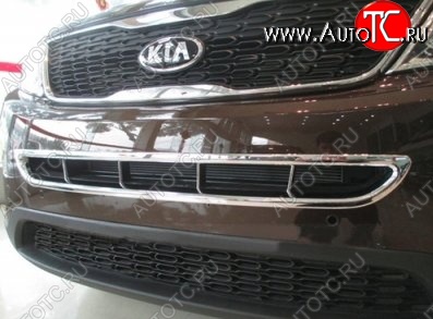 8 849 р. Накладка на передний воздуховод СТ KIA Sorento XM рестайлинг (2012-2015) (Неокрашенная)  с доставкой в г. Калуга