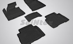 Износостойкие коврики в салон с высоким бортом SeiNtex Premium 4 шт. (резина) KIA Sorento XM рестайлинг (2012-2015)