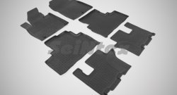 Износостойкие коврики в салон с высоким бортом SeiNtex Premium 4 шт. (резина) KIA Sorento UM/Prime рестайлинг (2018-2020)