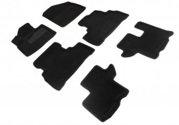 4 999 р. Коврики в салон SEINTEX 3D ВОРС (комплект)  KIA Sorento  UM/Prime (2014-2020) (Цвет: черный)  с доставкой в г. Калуга. Увеличить фотографию 1