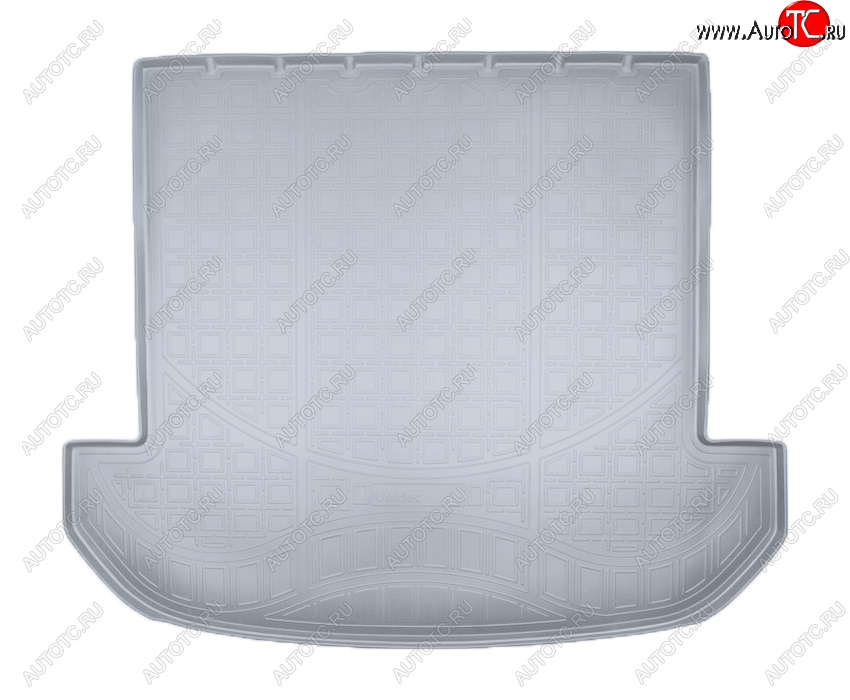 2 199 р. Коврик багажника Norplast Unidec (7 мест, сложенный 3 ряд)  KIA Sorento  UM/Prime (2014-2020) (Цвет: серый)  с доставкой в г. Калуга