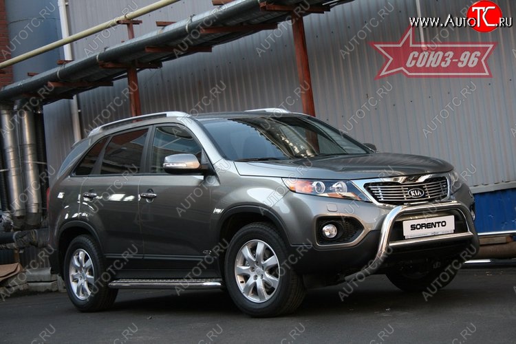 17 594 р. Защита переднего бампера Souz-96 (d76) KIA Sorento XM дорестайлинг (2009-2012)  с доставкой в г. Калуга