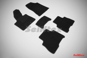 Комплект ворсовых ковриков в салон LUX Seintex KIA Sorento XM рестайлинг (2012-2015)