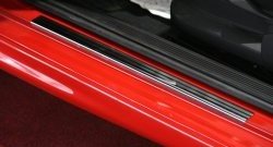 2 259 р. Комплект накладок на порожки автомобиля NovLine-Autofamily KIA Sportage 4 QL дорестайлинг (2016-2018)  с доставкой в г. Калуга. Увеличить фотографию 1
