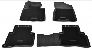 Комплект комбинированых ковриков в салон с повышенной износостойкостью Unidec (полиуретан, текстиль) KIA Sportage 4 QL рестайлинг (2018-2022)  (Черный)