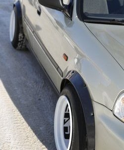 3 999 р. Универсальные фендера на колёсные арки RA (вынос 50 мм, комплект) Dacia Logan седан дорестайлинг (2020-2024) (Поверхность глянец (под окраску))  с доставкой в г. Калуга. Увеличить фотографию 7