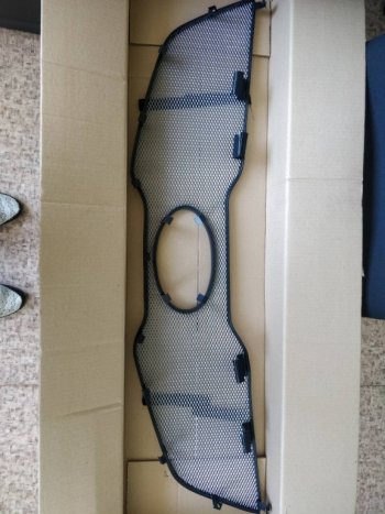 1 539 р. Сетка в решетку радиатора Russtal  KIA Sportage  3 SL (2010-2014) (хром)  с доставкой в г. Калуга. Увеличить фотографию 5
