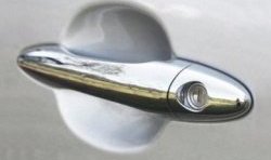 1 799 р. Накладки на внешние ручки дверей СТ KIA Sportage 3 SL дорестайлинг (2010-2014) (Неокрашенные)  с доставкой в г. Калуга. Увеличить фотографию 1