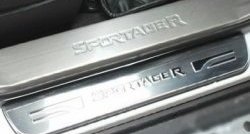 Накладки на порожки автомобиля СТ v2 KIA Sportage 3 SL дорестайлинг (2010-2014)