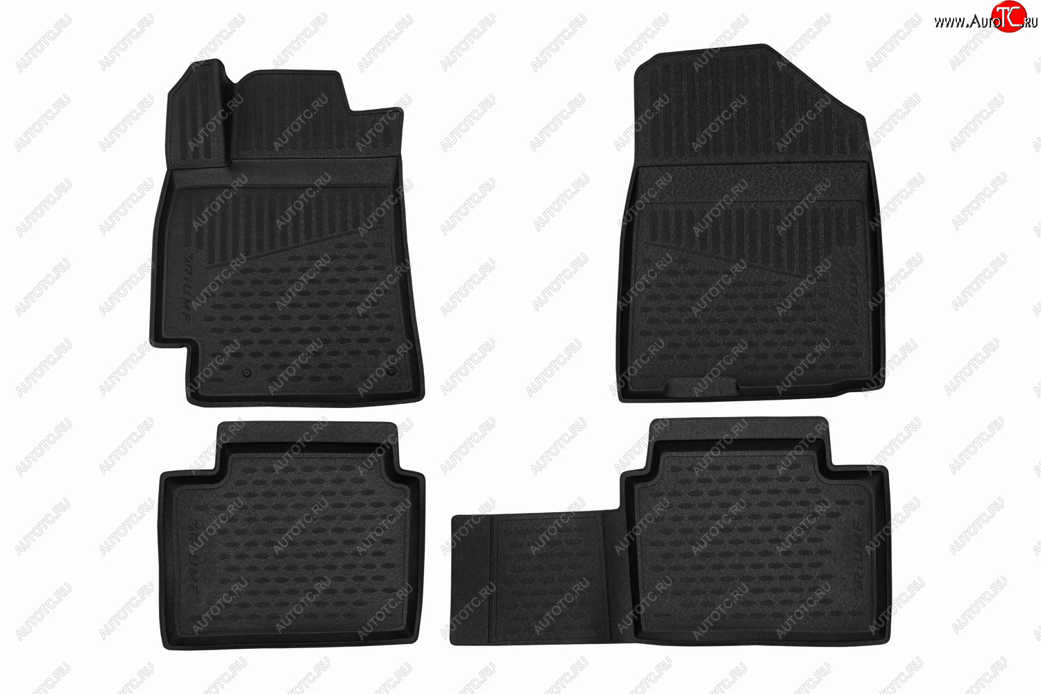 6 399 р. Комплект 3D ковриков салона TRIUMF  Land Rover Discovery Sport  L550 (2014-2019) (Черные)  с доставкой в г. Калуга