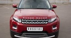 15 999 р. Одинарная защита переднего бампера диаметром 63 мм (Prestige u Pure) Russtal  Land Rover Range Rover Evoque  1 L538 (2011-2015)  с доставкой в г. Калуга. Увеличить фотографию 1