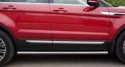 15 799 р. Защита порогов из круглой трубы диаметром 63 мм (Prestige u Pure) Russtal  Land Rover Range Rover Evoque  1 L538 (2011-2015) (Защита порогов с со скосами на торцах (вариант 1))  с доставкой в г. Калуга. Увеличить фотографию 11