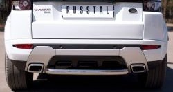 17 549 р. Одинарная защита заднего бампера из трубы диаметром 63 мм (Dynamic) Russtal  Land Rover Range Rover Evoque  1 L538 (2011-2015)  с доставкой в г. Калуга. Увеличить фотографию 1