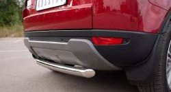15 999 р. Одинарная защита заднего бампера из трубы диаметром 76 мм (Prestige u Pure) Russtal  Land Rover Range Rover Evoque  1 L538 (2011-2015)  с доставкой в г. Калуга. Увеличить фотографию 3