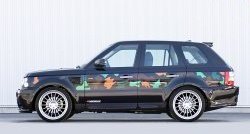 5 199 р. Пороги накладки HAMANN CONQUEROR I Land Rover Range Rover Sport 1 L320 дорестайлинг (2005-2009) (Неокрашенные)  с доставкой в г. Калуга. Увеличить фотографию 4