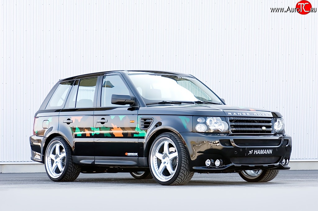 5 199 р. Пороги накладки HAMANN CONQUEROR I Land Rover Range Rover Sport 1 L320 дорестайлинг (2005-2009) (Неокрашенные)  с доставкой в г. Калуга