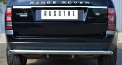 5 599 р. Одинарная защита заднего бампера из трубы диаметром 63 мм (Voque) Russtal  Land Rover Range Rover  4 L405 (2012-2017)  с доставкой в г. Калуга. Увеличить фотографию 1