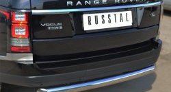 17 649 р. Одинарная защита заднего бампера из трубы диаметром 76 мм (Voque) Russtal  Land Rover Range Rover  4 L405 (2012-2017)  с доставкой в г. Калуга. Увеличить фотографию 2
