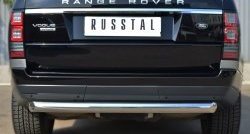 17 649 р. Одинарная защита заднего бампера из трубы диаметром 76 мм (Voque) Russtal  Land Rover Range Rover  4 L405 (2012-2017)  с доставкой в г. Калуга. Увеличить фотографию 1