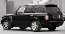 24 199 р. Накладка Verge на задний бампер Land Rover Range Rover 3 L322 дорестайлинг (2002-2006) (Неокрашенная)  с доставкой в г. Калуга. Увеличить фотографию 2