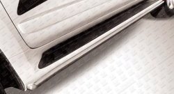 12 949 р. Защита штатных порогов из круглой трубы диаметром 42 мм Slitkoff  Lexus GX  460 (2013-2024) (Нержавейка, Полированная)  с доставкой в г. Калуга. Увеличить фотографию 1